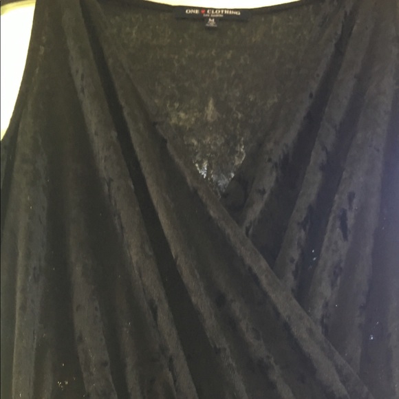 Black velvet One Love jumpsuit midi size M - Picture 2 of 6